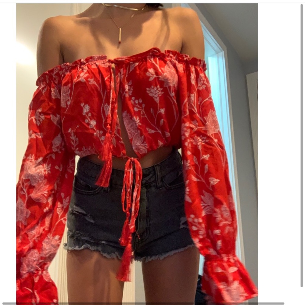 LF off the shoulder shirt